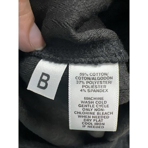 Ann Taylor Loft Women’s Textured Black Short Sleeve Casual Shirt Size Medium - Picture 6 of 8